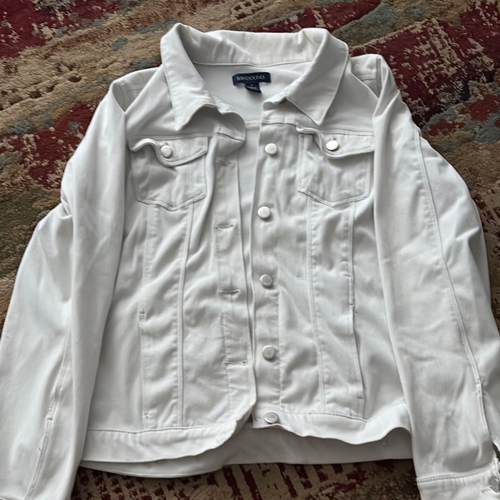 Bandolino White Jean Jacket